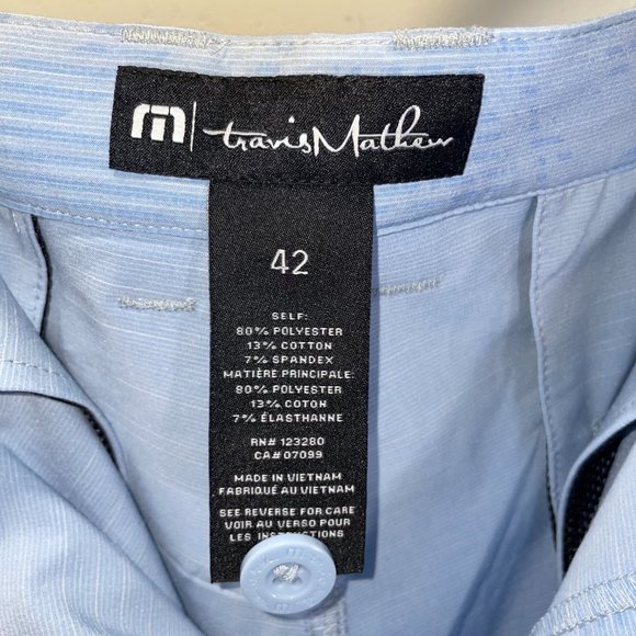 NWT Travis Mathew Men's Street Art 'Blue' Golf Shorts 1MY314 size 42 - Picture 10 of 12
